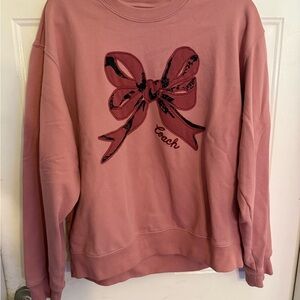 Coach Blush Pink Bow Top
